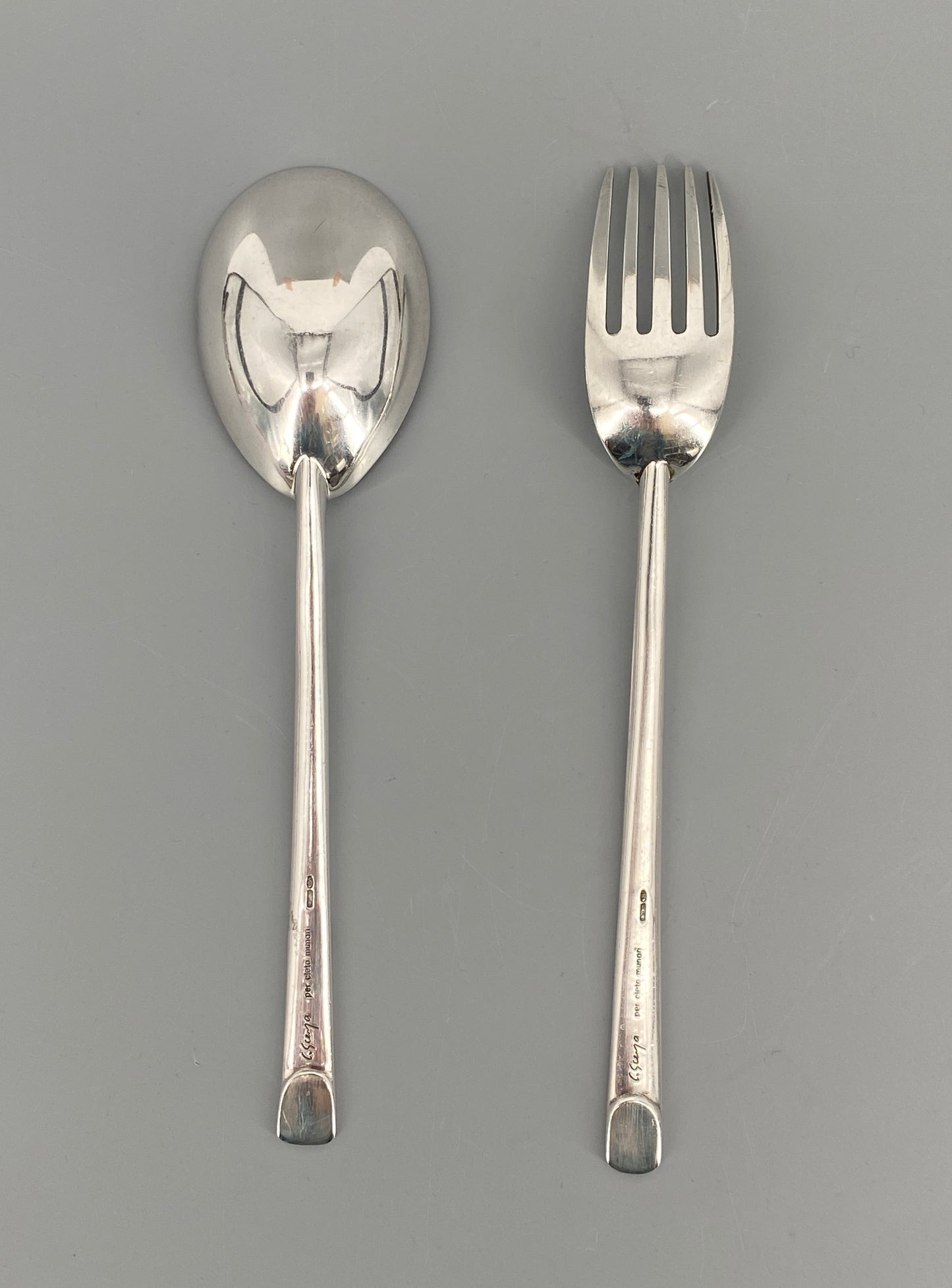 Besteck von Carlo Scarpa für Cleto Munari aus Sterlingsilber, 1977