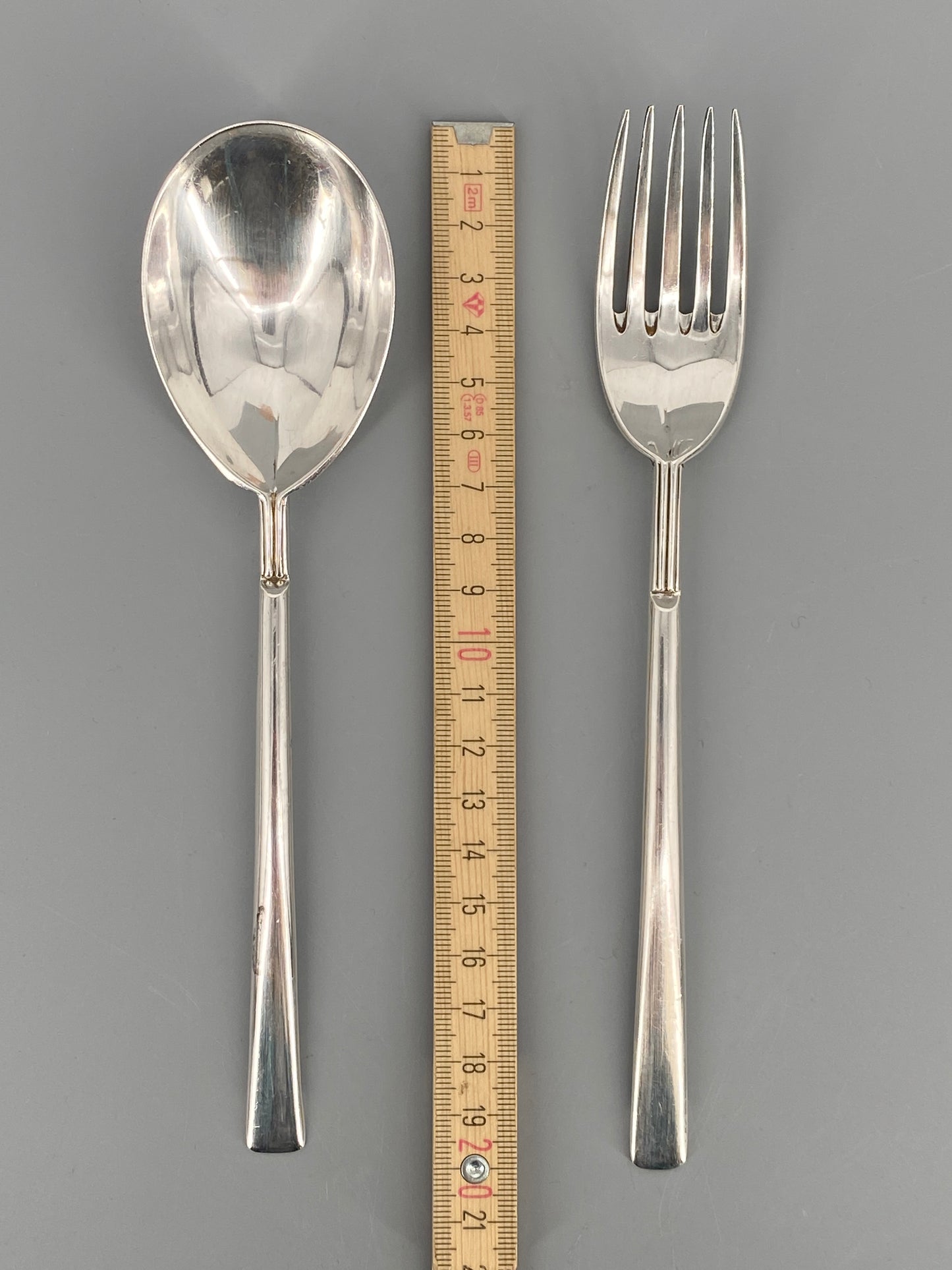 Besteck von Carlo Scarpa für Cleto Munari aus Sterlingsilber, 1977