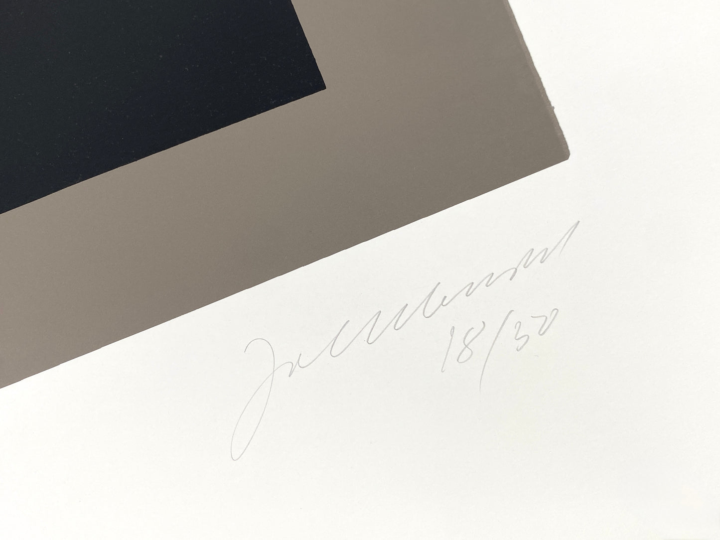 Nahezu tadelloser, großer Farbsiebdruck von Joachim Albrecht (1913‒1997), nummeriert, um 1970