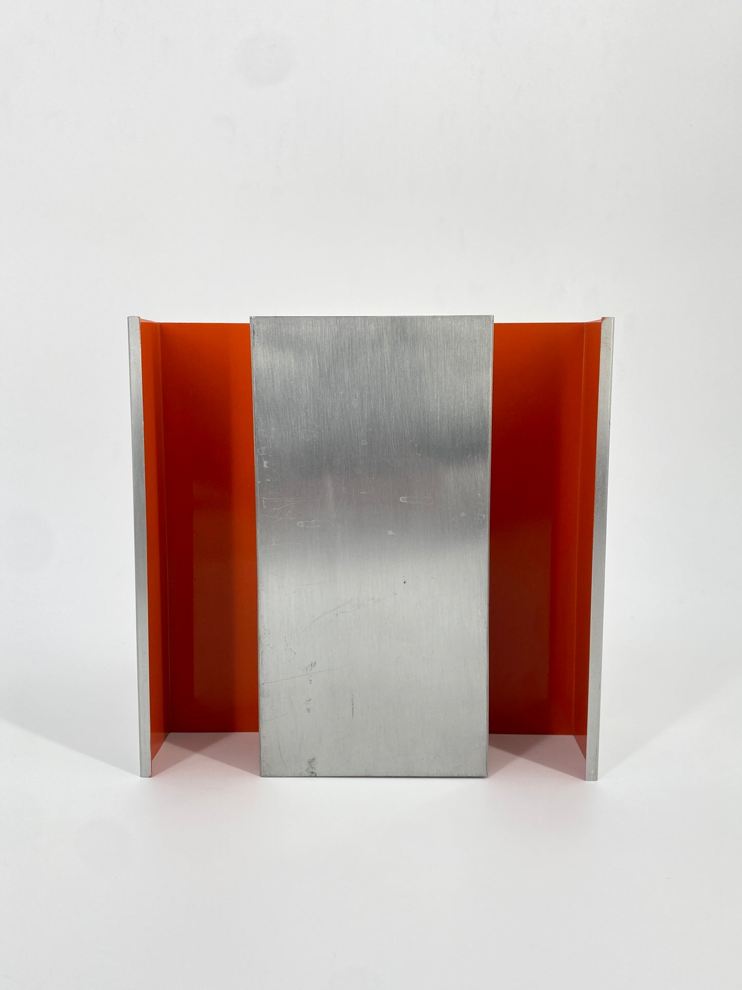Wandlampe im Stil von Staff, Space Age, 1970er Jahre, Orange, Aluminium