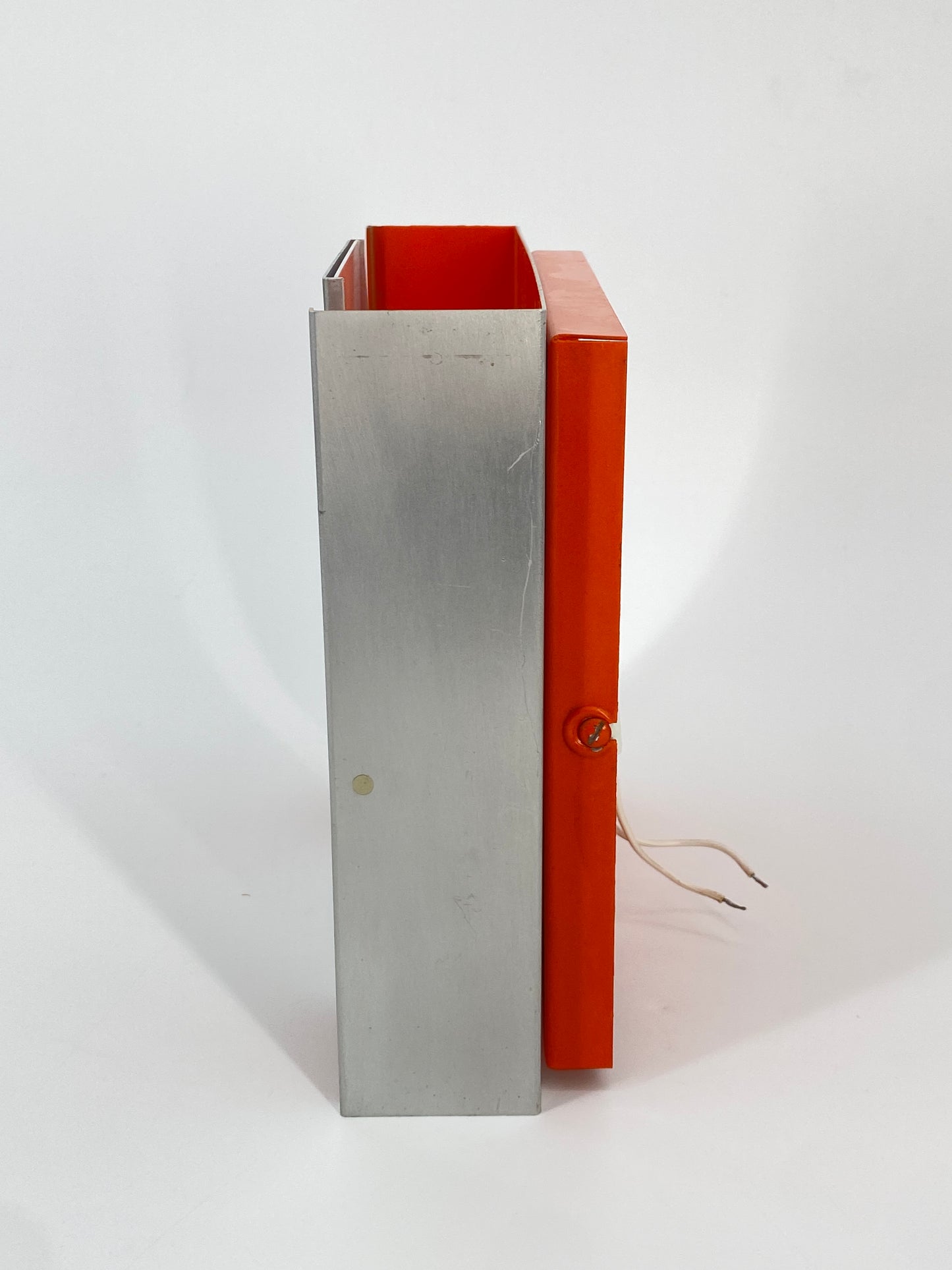 Wandlampe im Stil von Staff, Space Age, 1970er Jahre, Orange, Aluminium