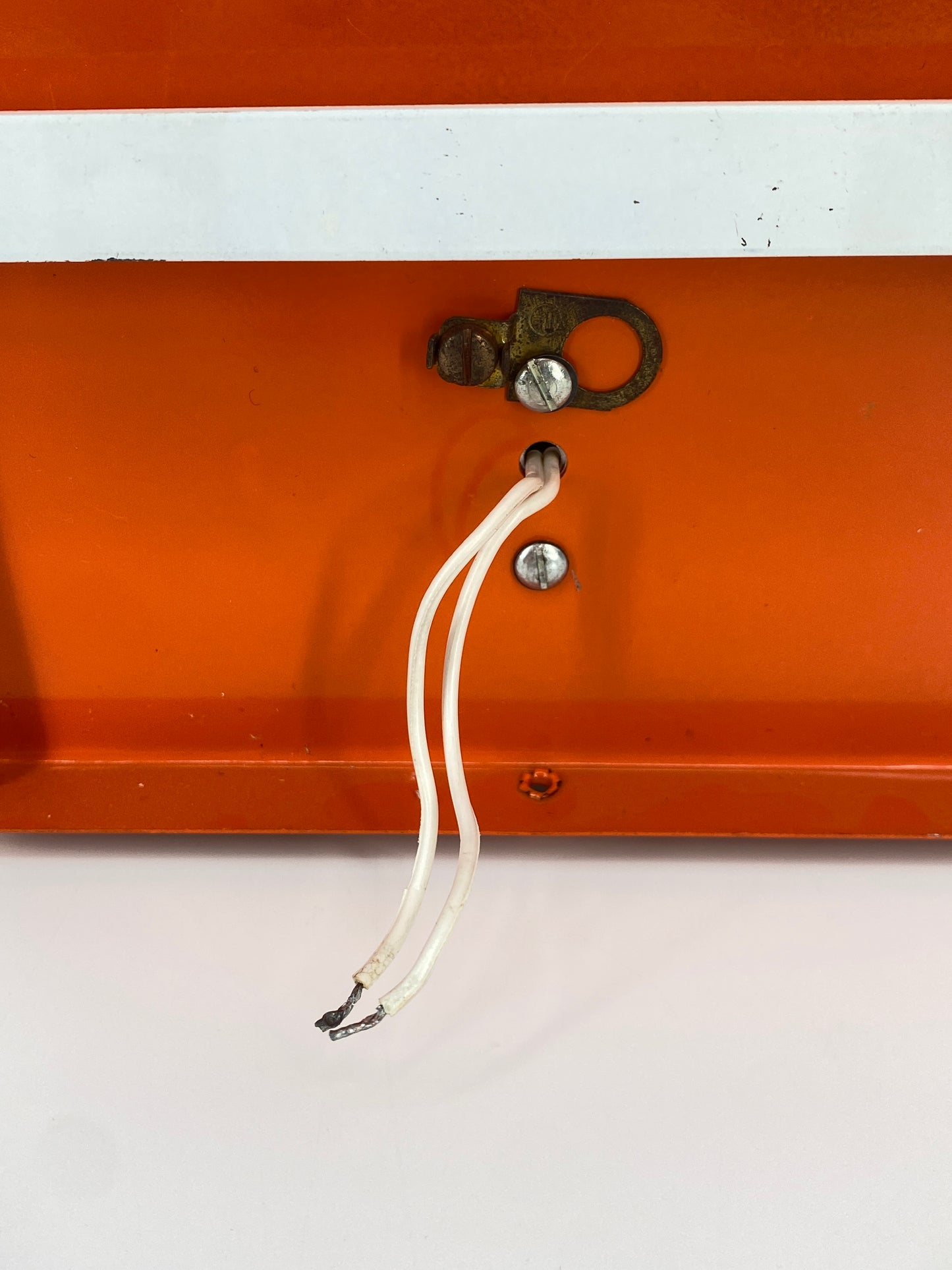 Wandlampe im Stil von Staff, Space Age, 1970er Jahre, Orange, Aluminium