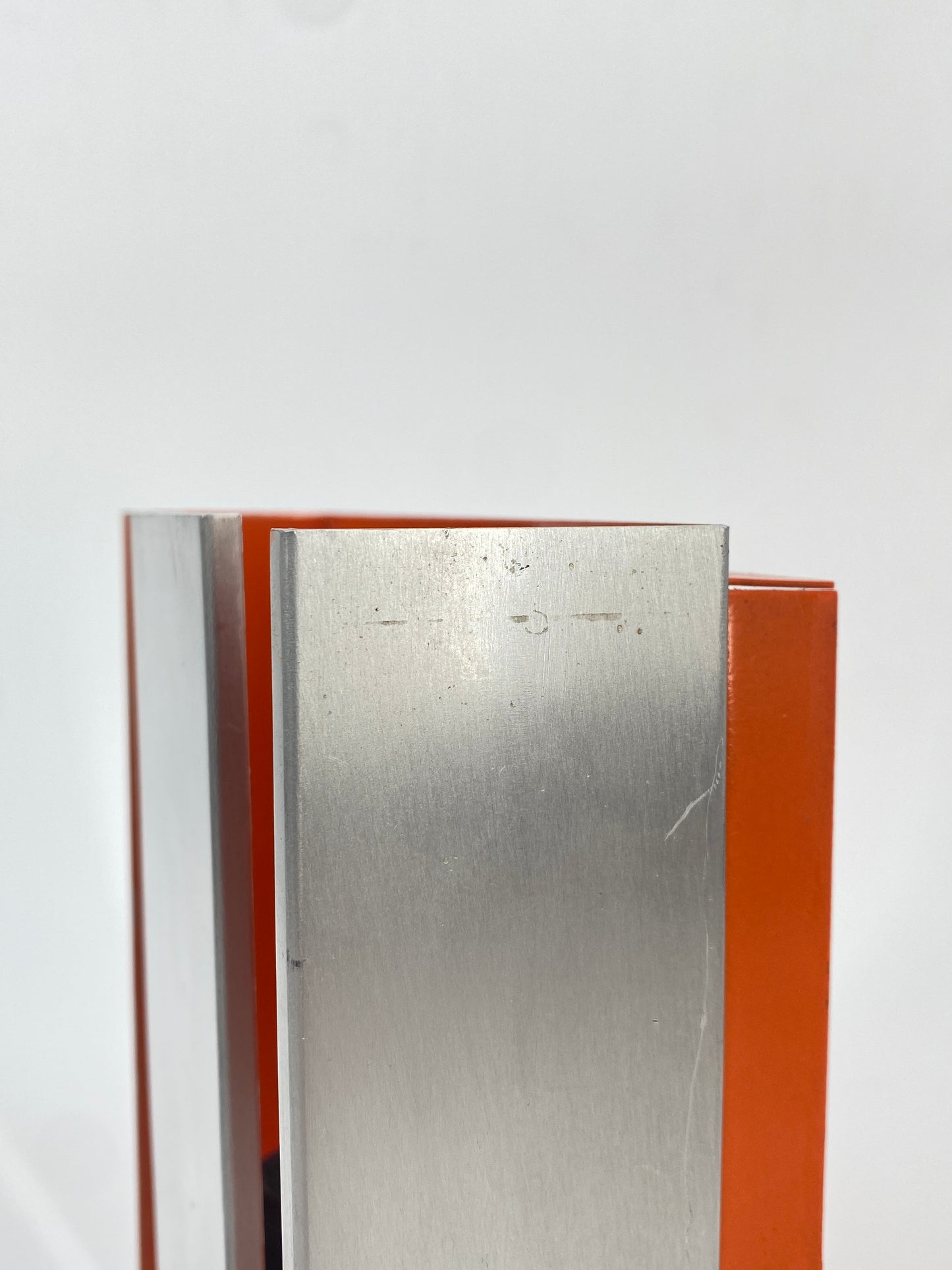 Wandlampe im Stil von Staff, Space Age, 1970er Jahre, Orange, Aluminium