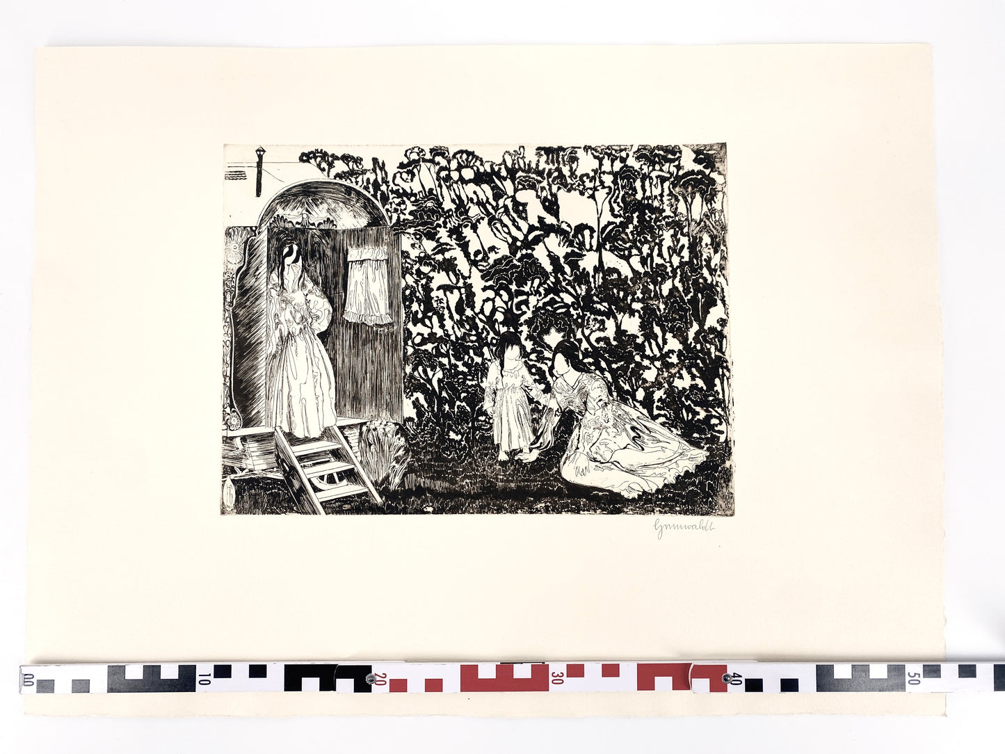 Druckgrafik Original-Radierung, Herbert Grunwaldt. Griffelkunst 1970