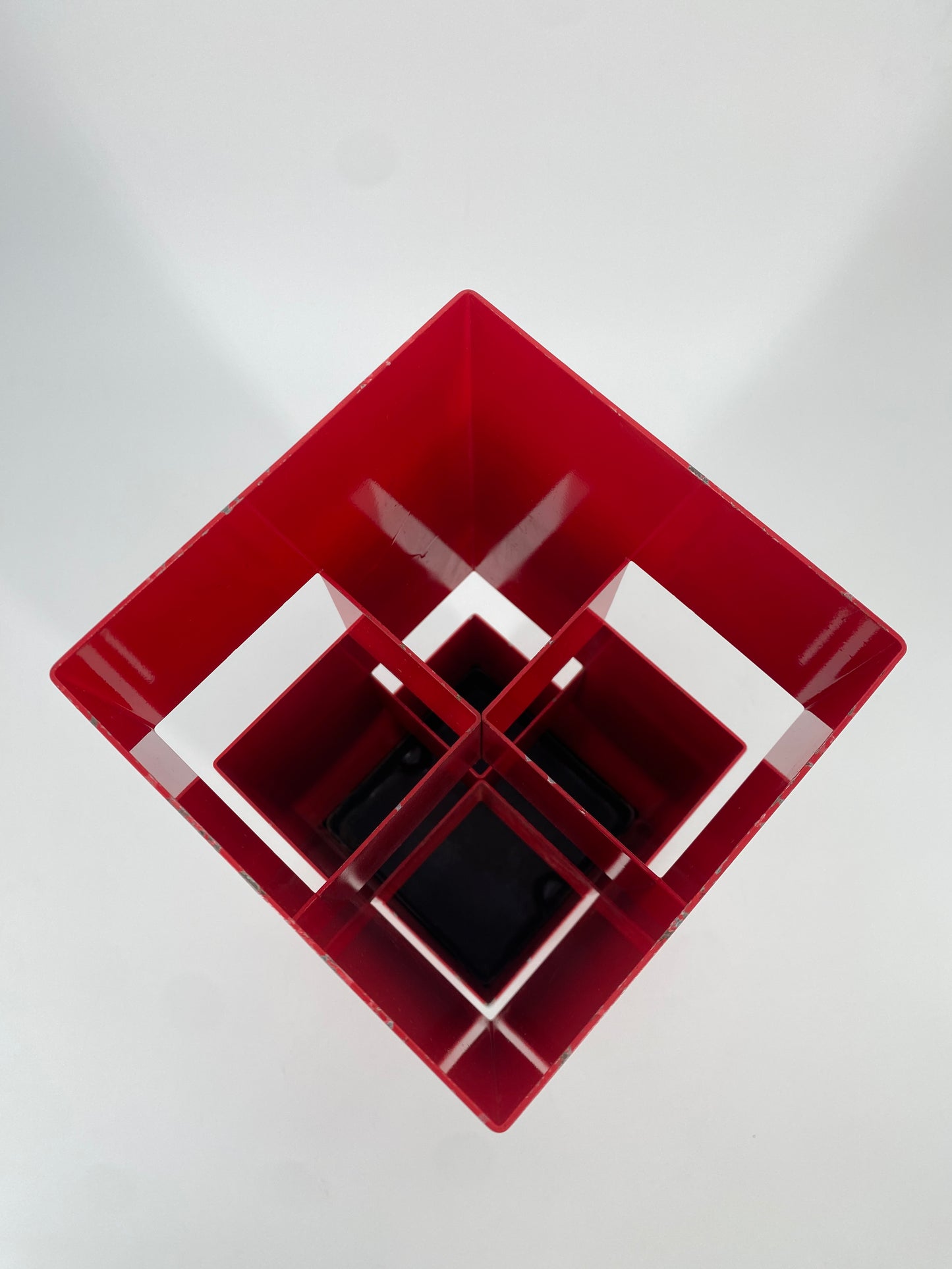 Metallschirmständer im postmodernen Design Max Sauze zugeschrieben, 1970er Frankreich