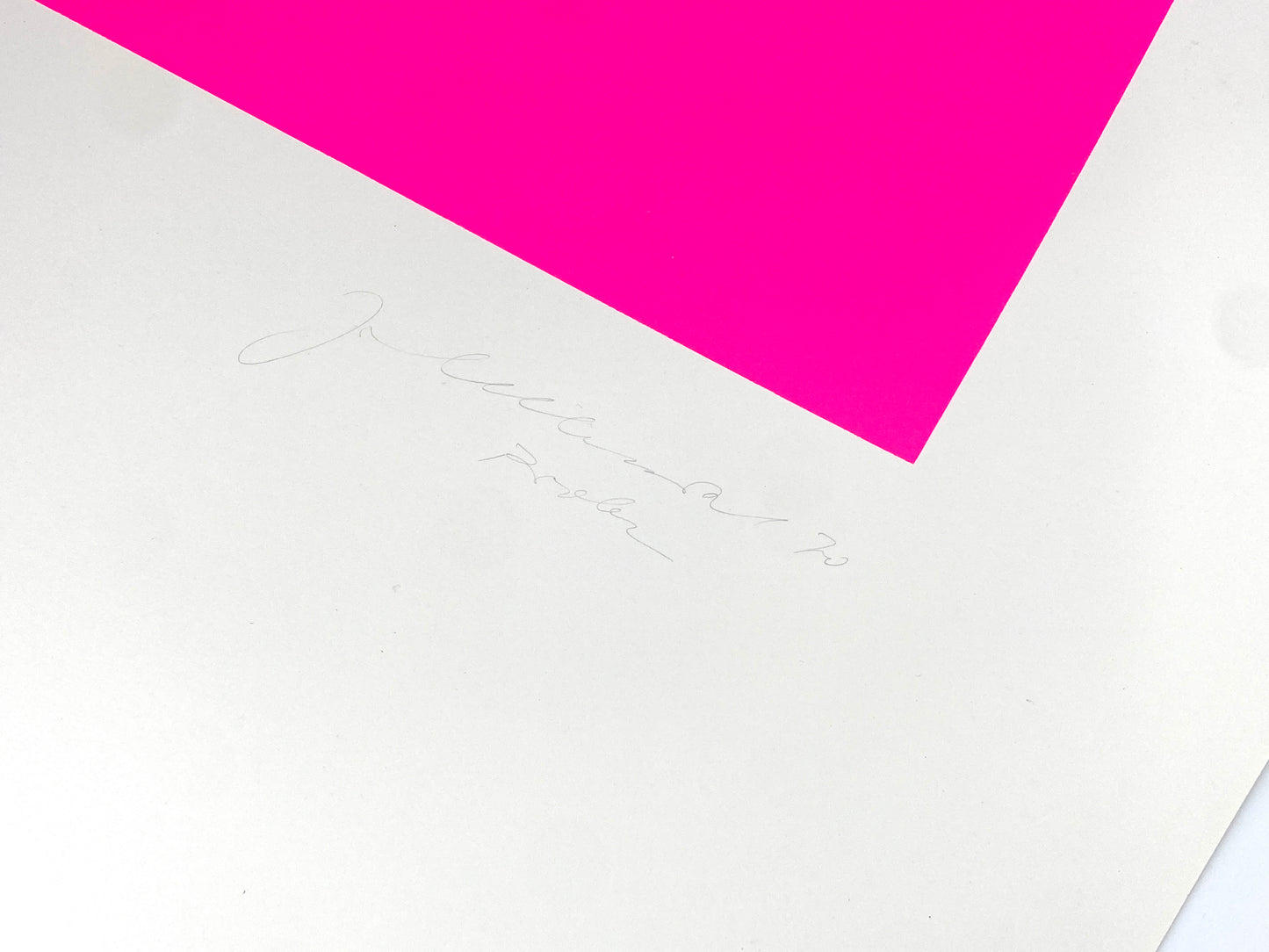 Großer, zweiseitiger Siebdruck von Joachim Albrecht (1913‒1997), aus dem Jahr 1970
