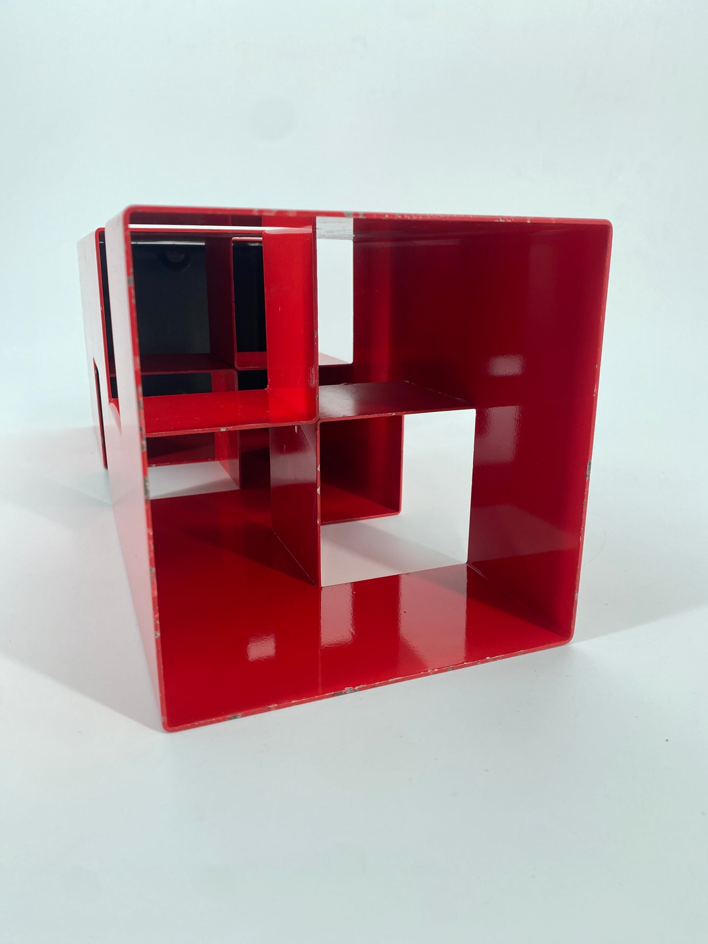 Metallschirmständer im postmodernen Design Max Sauze zugeschrieben, 1970er Frankreich