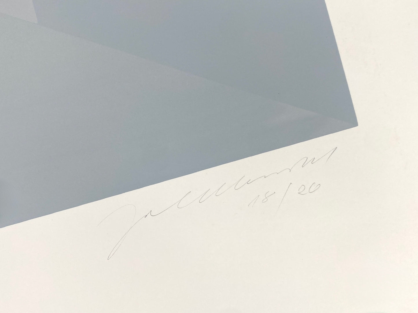 Feinsinniger Siebdruck in Grau von Joachim Albrecht (1913‒1997), um 1970