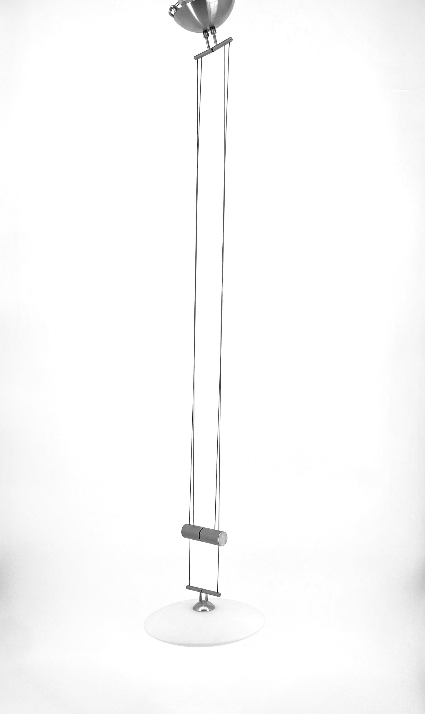 Deckenlampe " Luna Grande Uno" Glas Weiß für LDM, zeitgenössisch