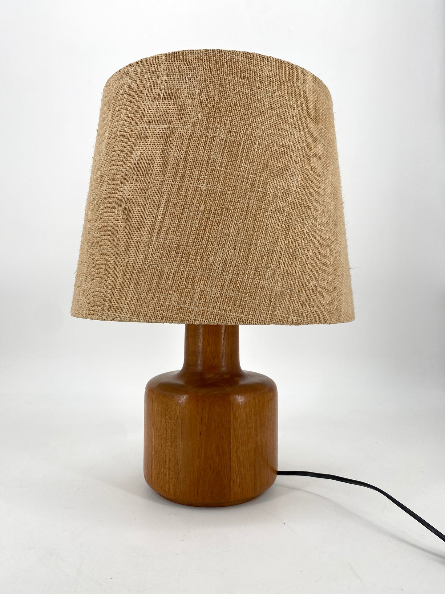 Tischlampe aus Teak, 60er