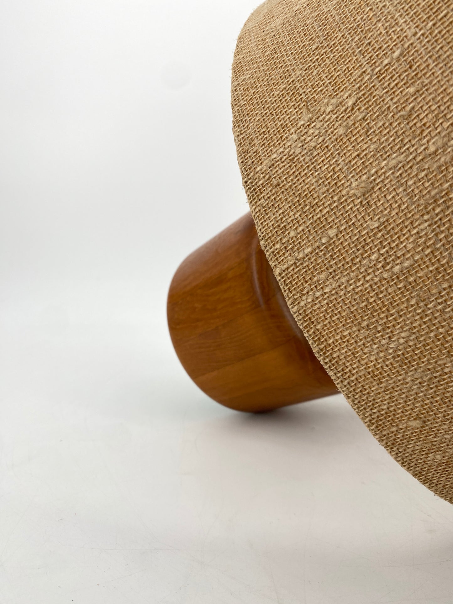 Tischlampe aus Teak, 60er