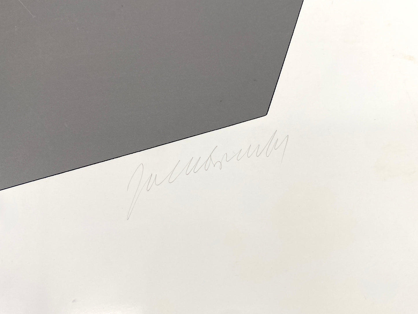 Großer, nummerierter Farbsiebdruck auf glänzendem Papier von Joachim Albrecht (1913‒1997), um 1970