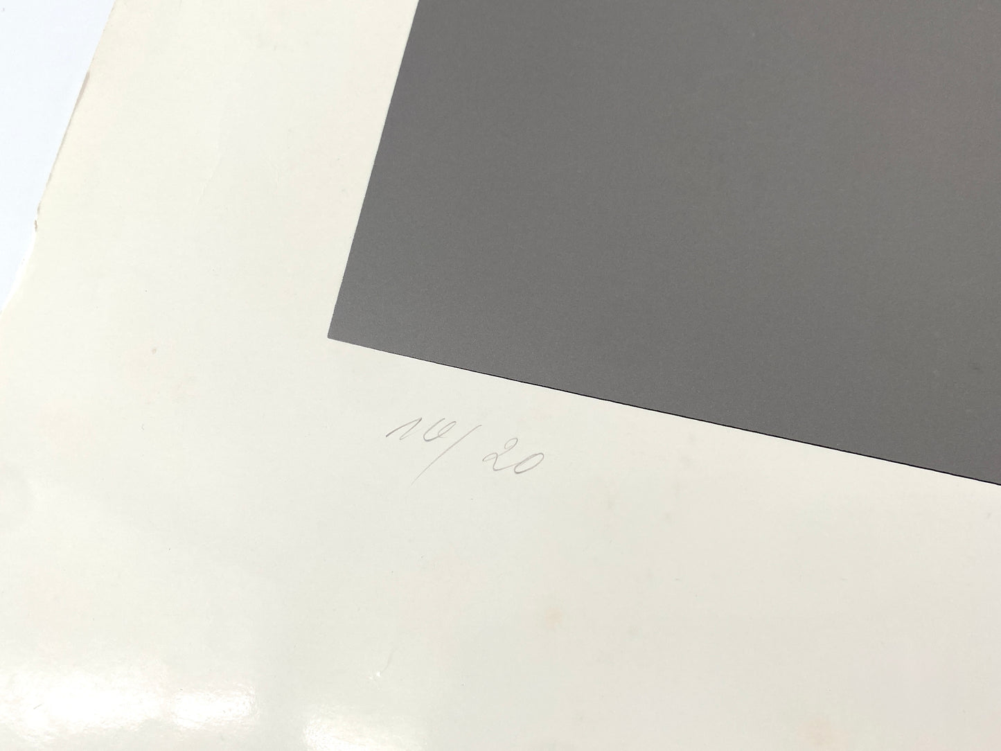 Großer, nummerierter Farbsiebdruck auf glänzendem Papier von Joachim Albrecht (1913‒1997), um 1970