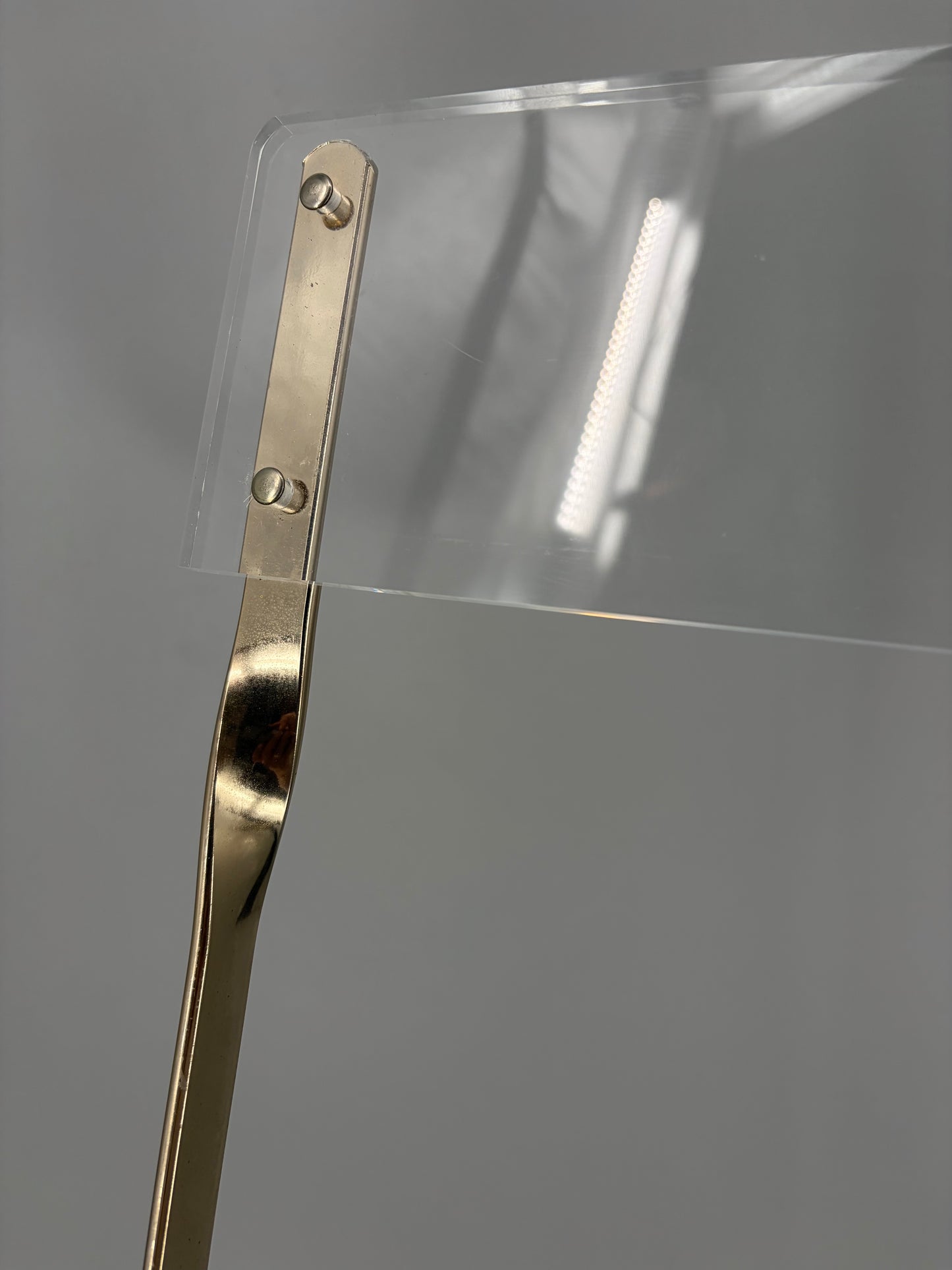 Transparenter Klappstuhl im Hollywood Regency Design von Yonel Lebovici und Bernard Berthet für Marais International, Frankreich 1973