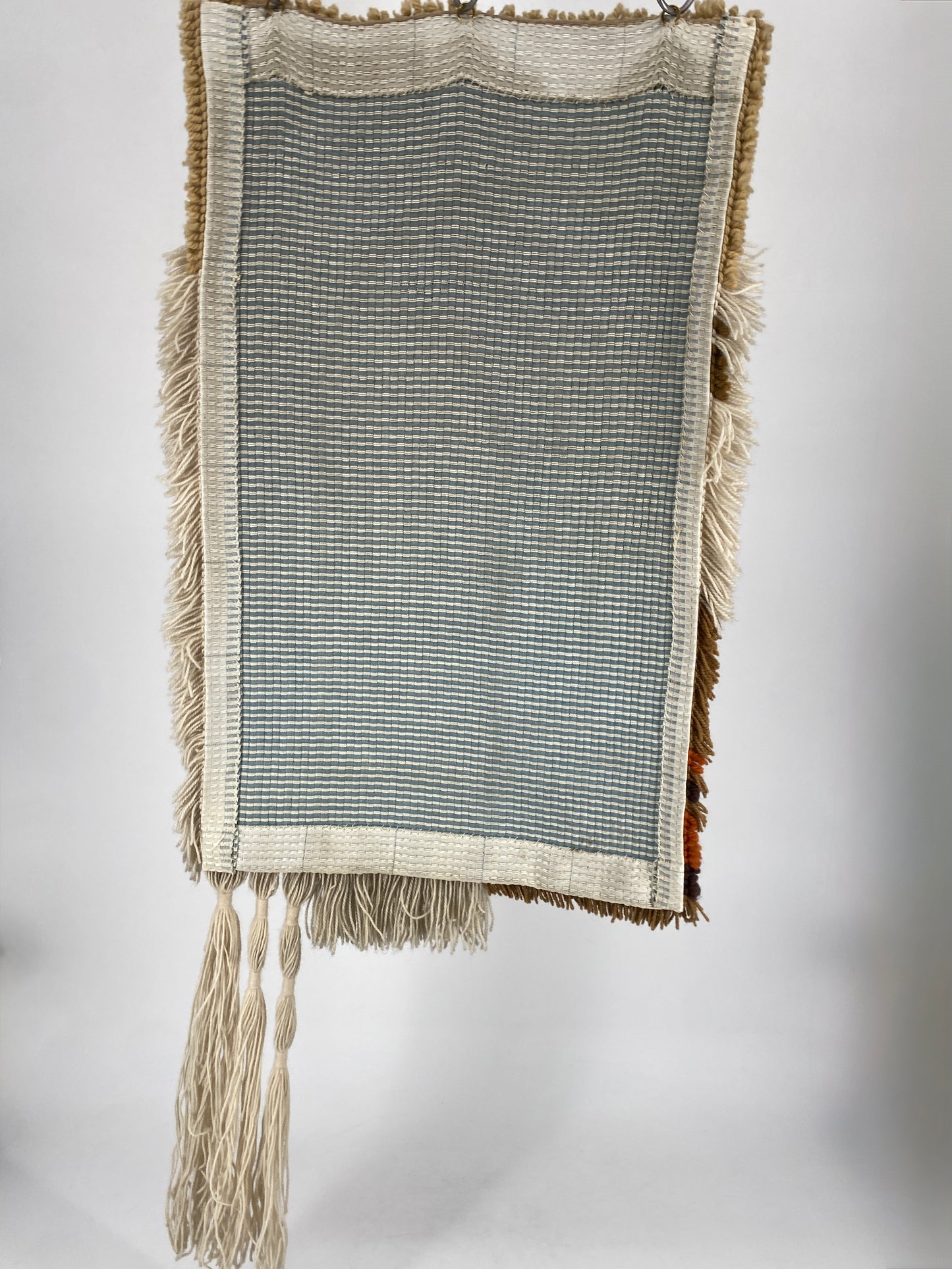 Vintage Wandteppich / Wandbild, handgeknüpft, Deutschland 1960er