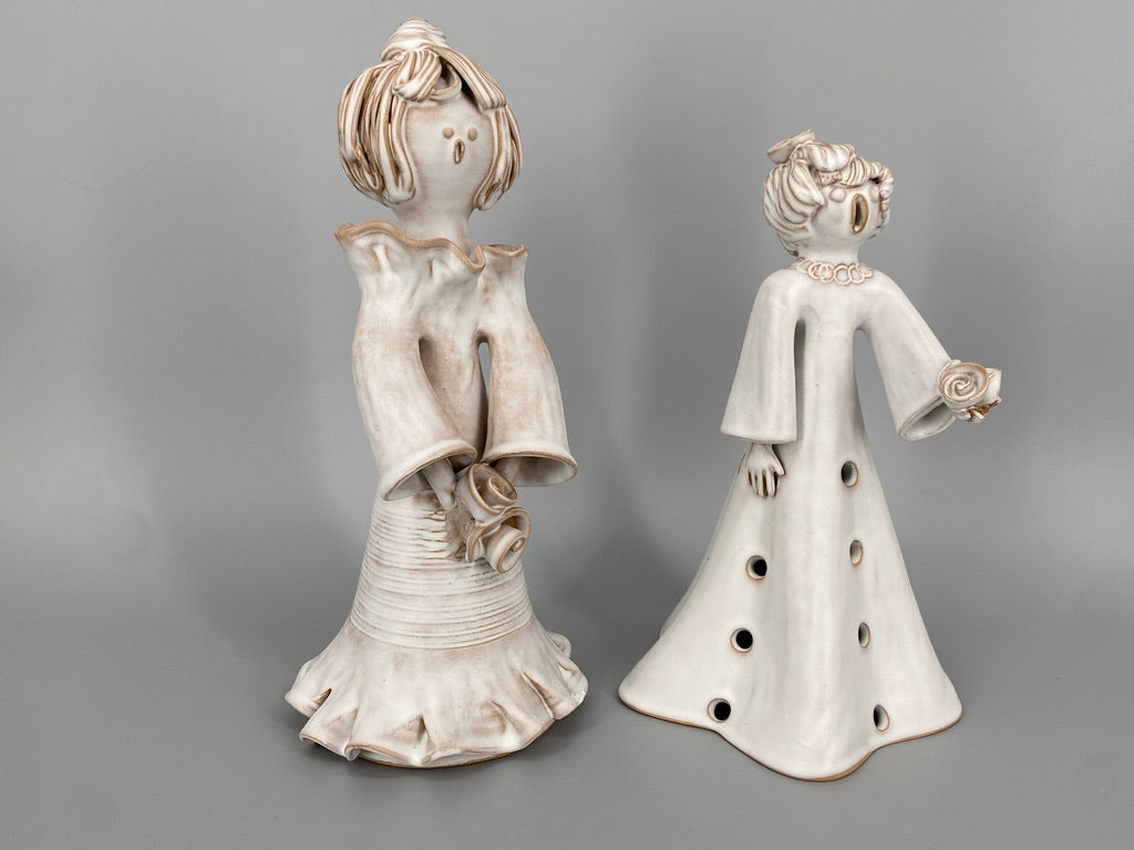 2 Studiokeramikfiguren von Buday Ágota, Ungarn