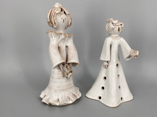 2 Studiokeramikfiguren von Buday Ágota, Ungarn