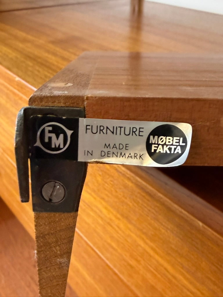 Großes Regalsystem in Teak von Kai Kristiansen für FM Møbler, Dänemark 1960er