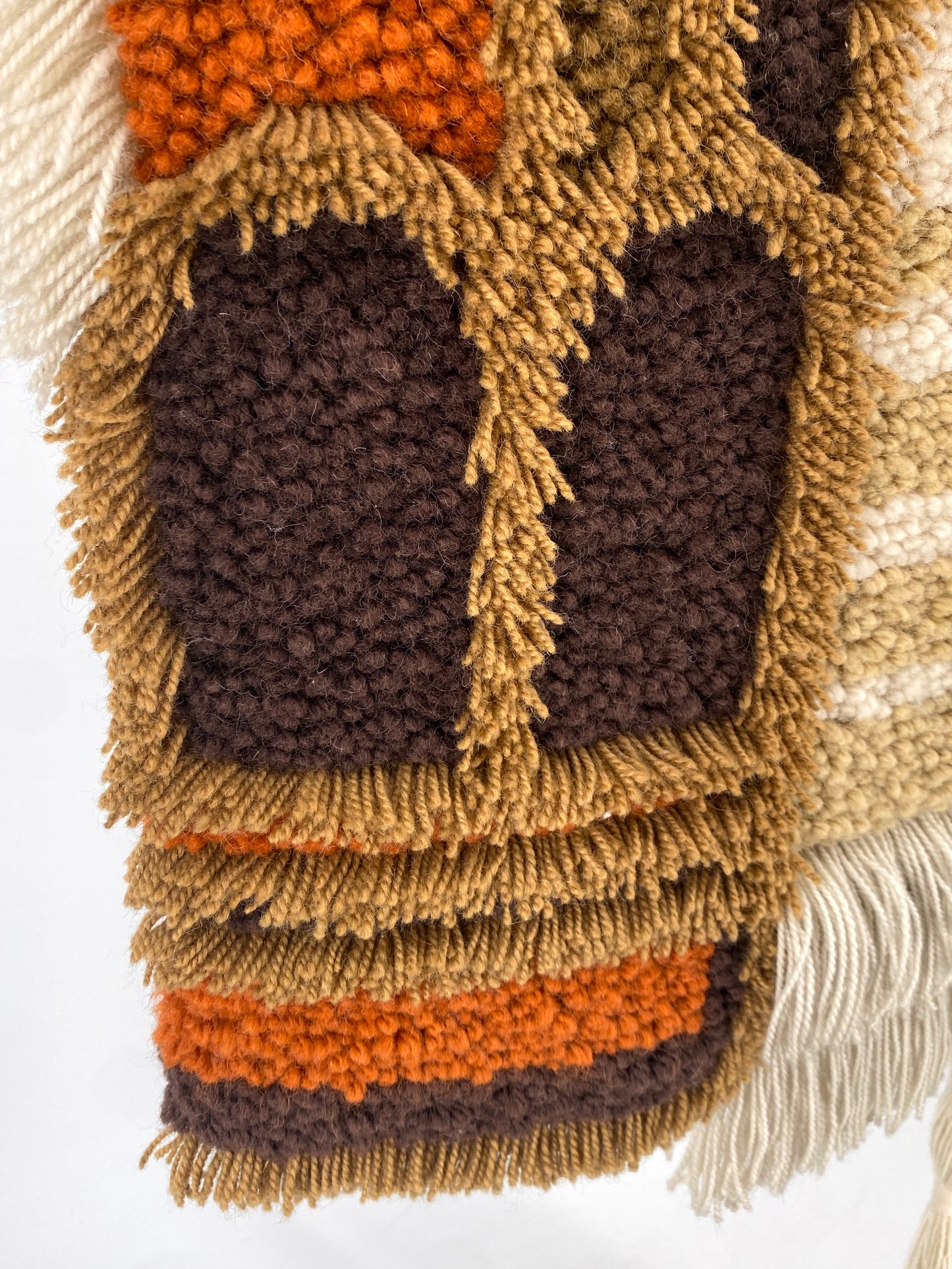 Vintage Wandteppich / Wandbild, handgeknüpft, Deutschland 1960er