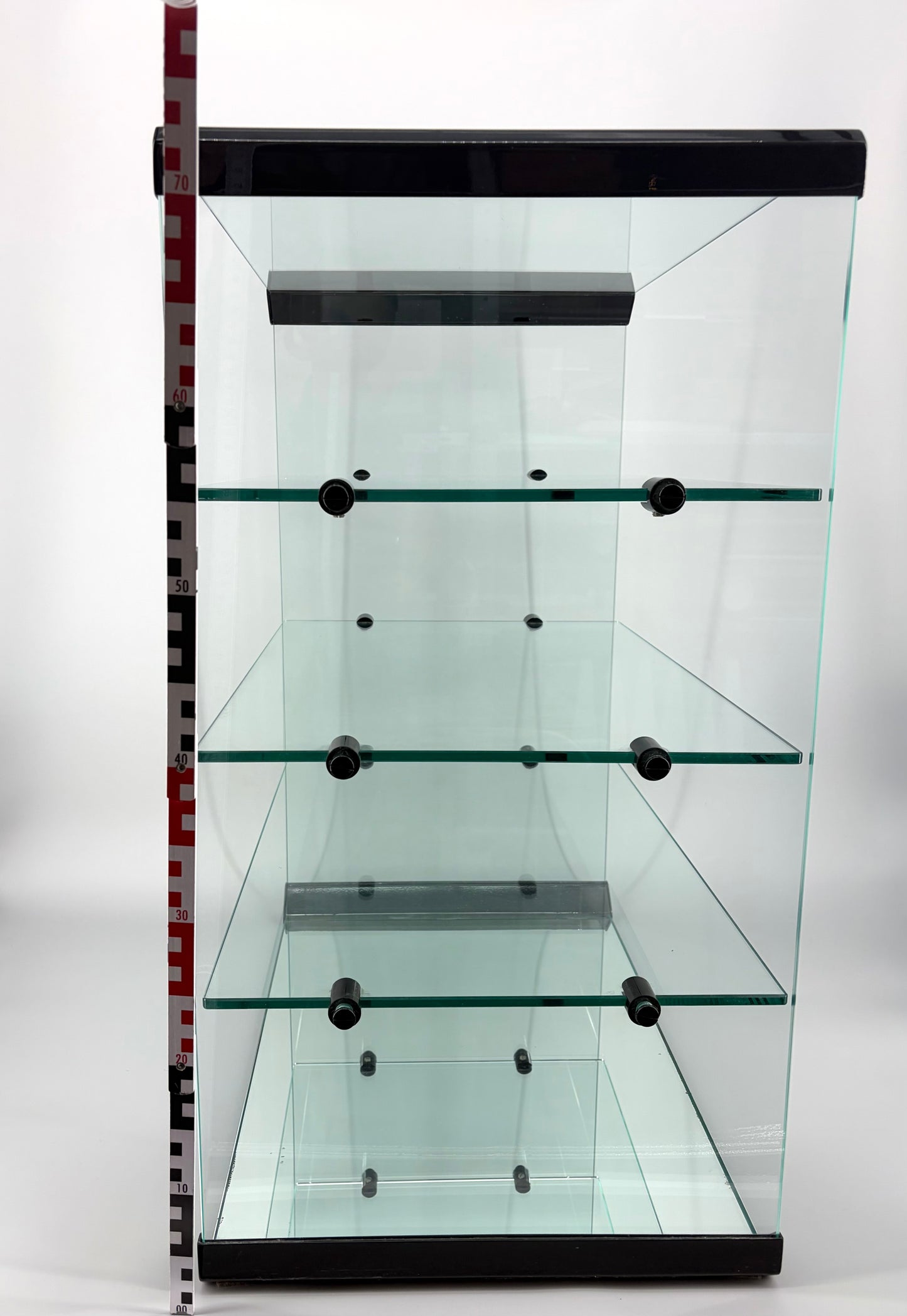 HiFi Rack aus Glas von Gallotti & Radice, Italien 1970er