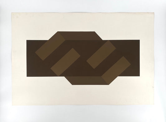 Konkrete Kunst Farbsiebdruck von Joachim Albrecht (1913‒1997), Deutschland 1969