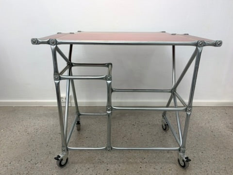 Rollbarer PC-Arbeitstisch von System 180, Deutschland 1990er