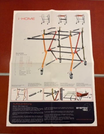 Rollbarer PC-Arbeitstisch von System 180, Deutschland 1990er