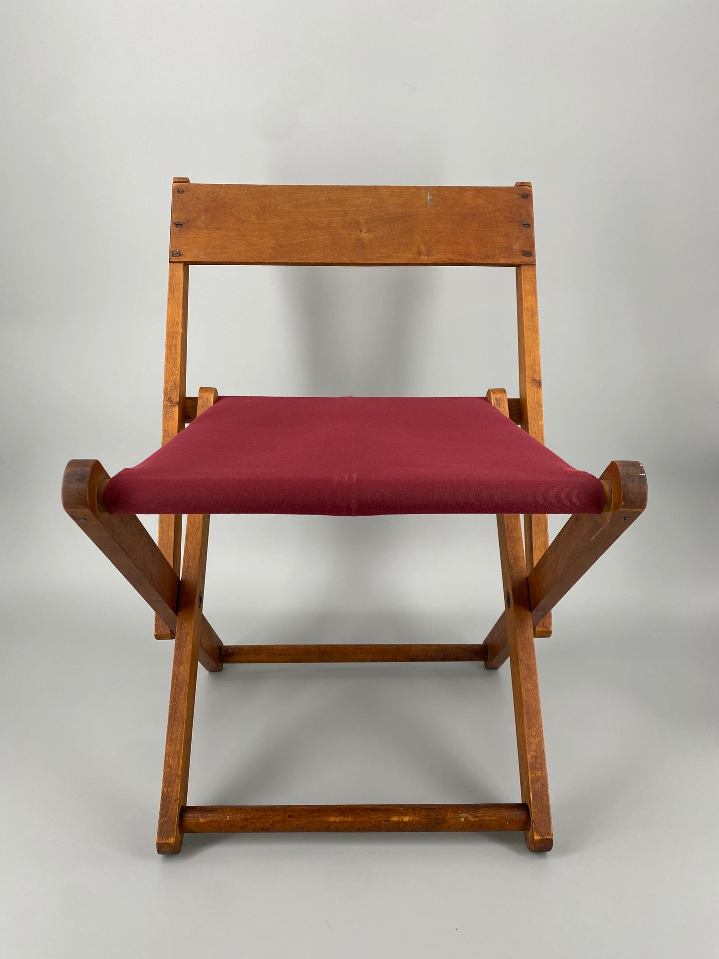 Vintage Klappstuhl aus Holz um 1950