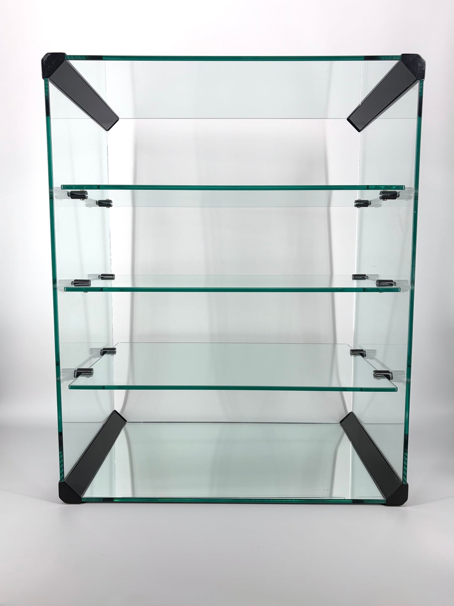 HiFi Rack aus Glas von Gallotti & Radice, Italien 1970er
