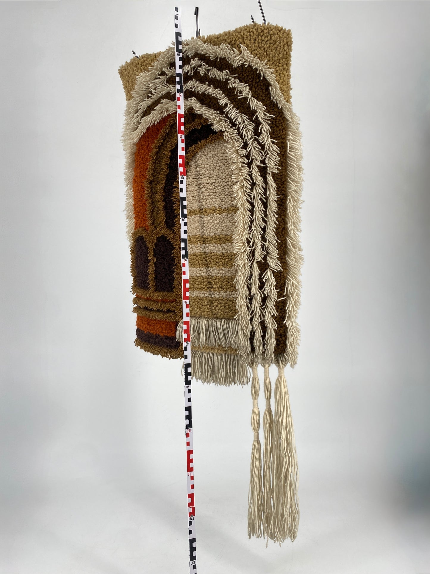 Vintage Wandteppich / Wandbild, handgeknüpft, Deutschland 1960er