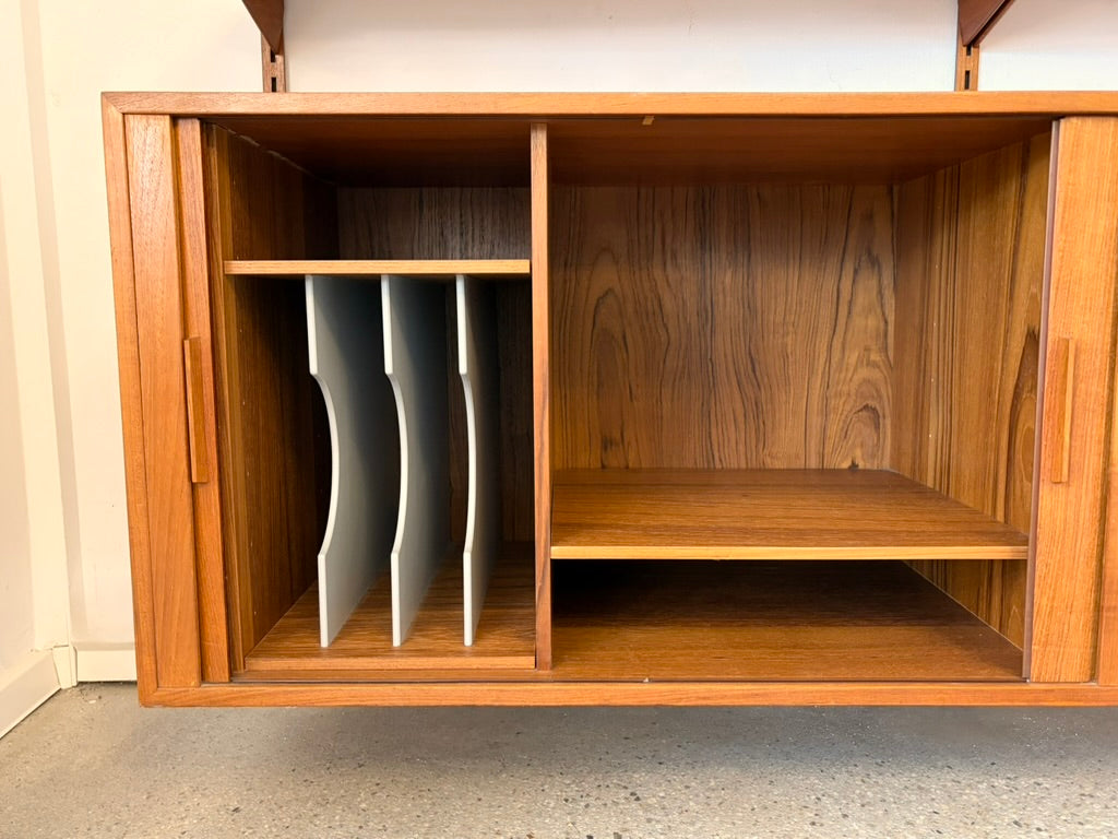 Großes Regalsystem in Teak von Kai Kristiansen für FM Møbler, Dänemark 1960er