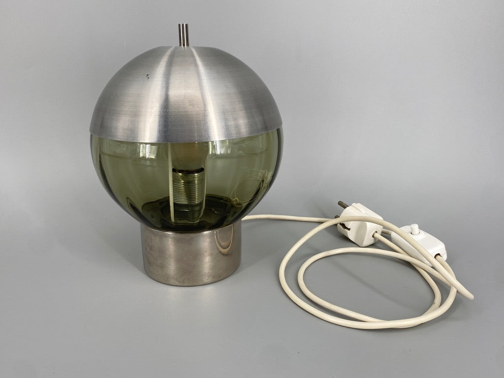 Ungewöhnliche Space Age Tischlampe in Kugelform 1970er