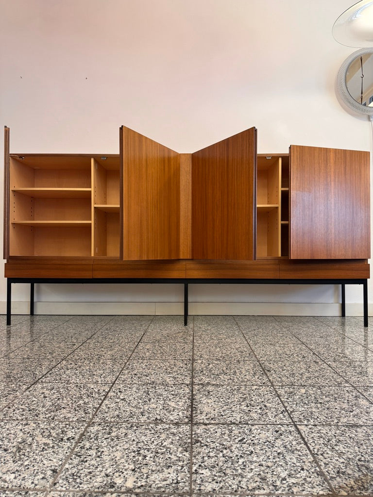 Highboard aus Teakholz von Dieter Waeckerlin für Behr, 50er