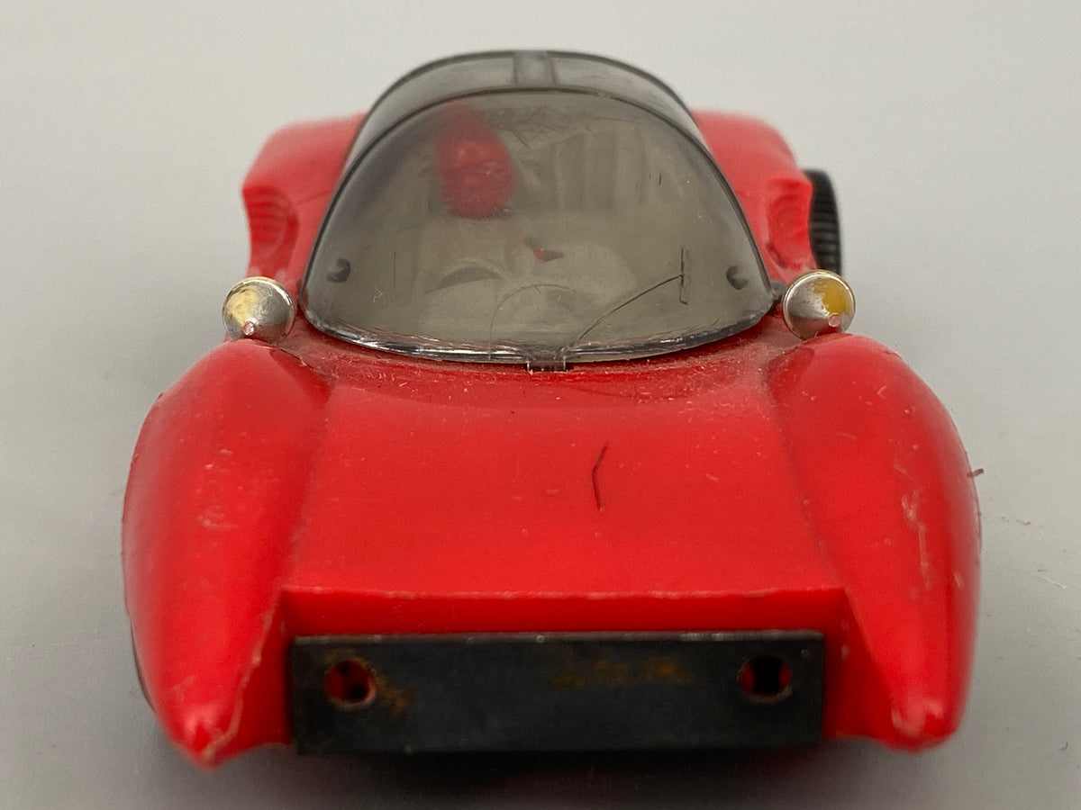 Spielzeug-Auto Ferrari P5 (Rot) 1:32 von der VEB Prefo Dresden in der seltenen Friktions-Version, DDR 1970er