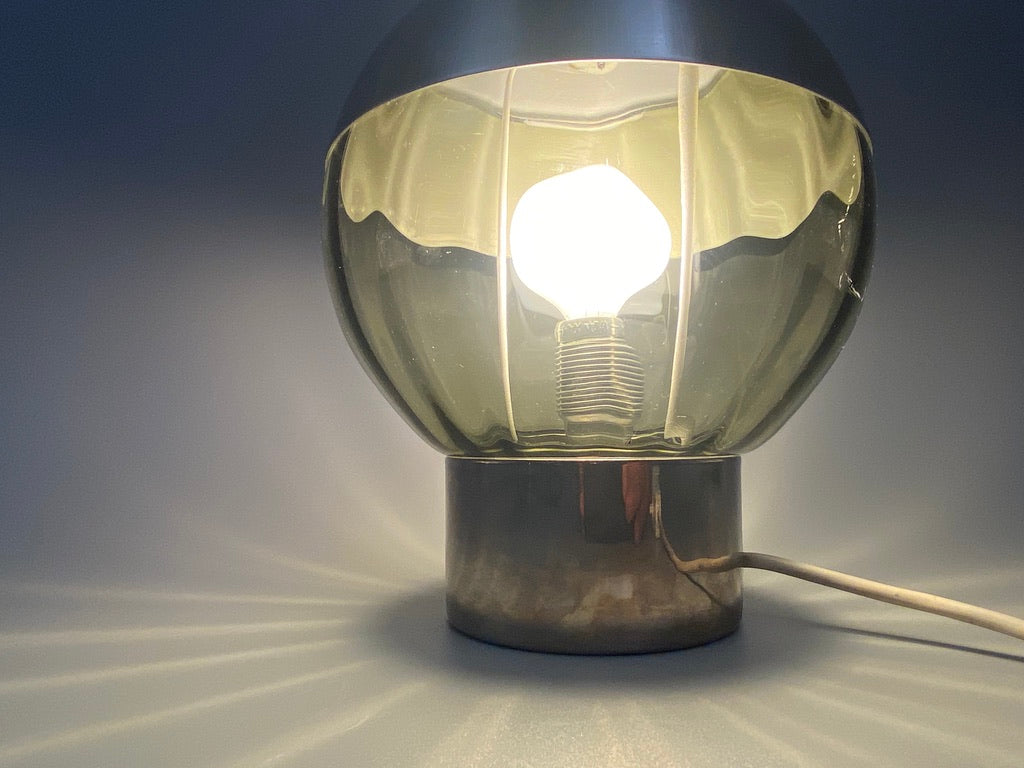 Ungewöhnliche Space Age Tischlampe in Kugelform 1970er