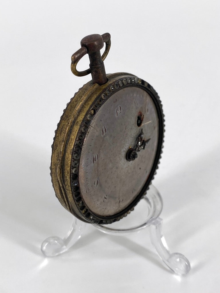 Antike Taschenuhr mit Spindelhemmung und Emaillemalerei von Breguet A Paris, Frankreich um 1800