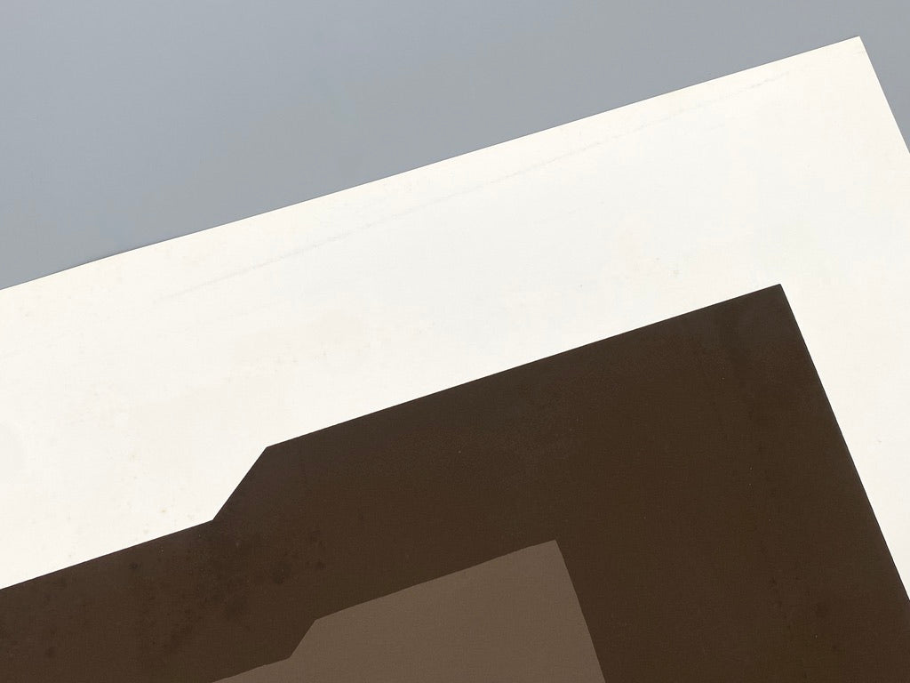 Beidseitig bedruckte Konkrete Kunst Druckgrafik von Joachim Albrecht (1913‒1997), Deutschland um 1970