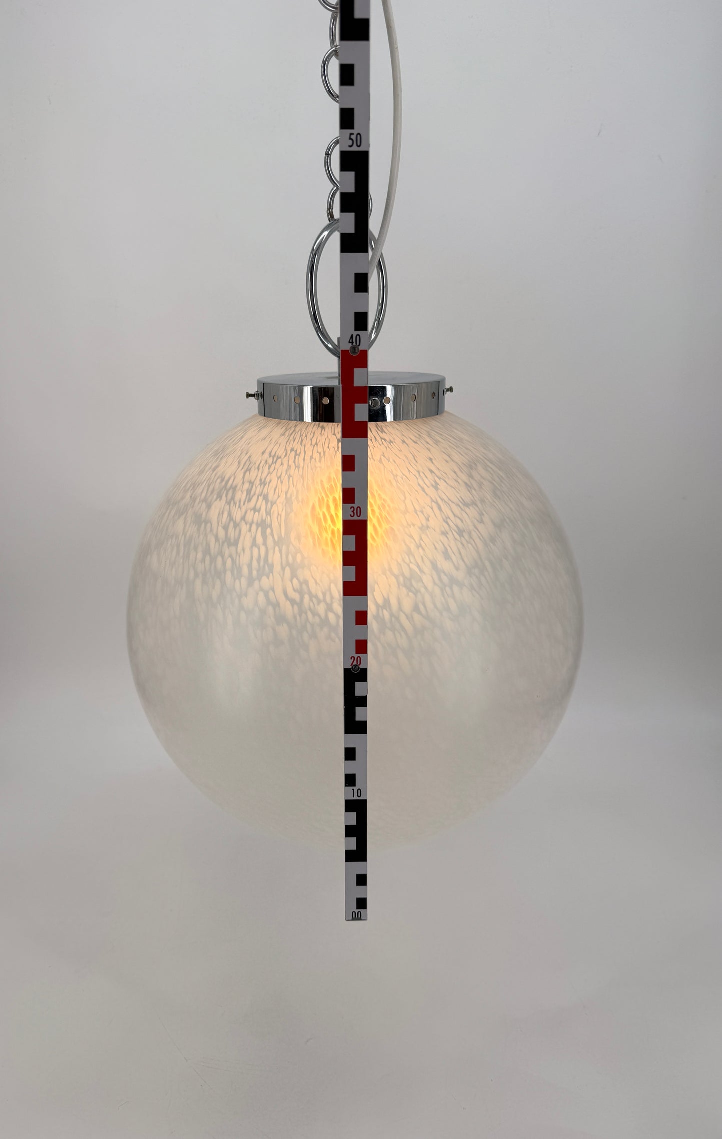 Space Age Design Kugellampe aus Muranoglas, Italien 1970er