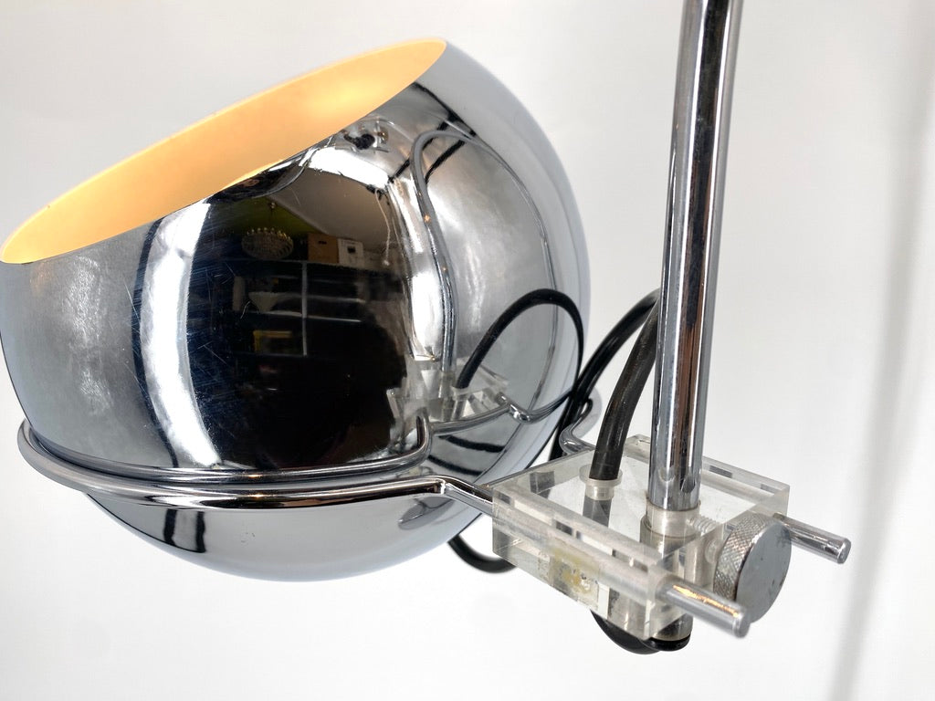 Doppelte Bogenlampe im Space Age Design von GEPO, Niederlande um 1970