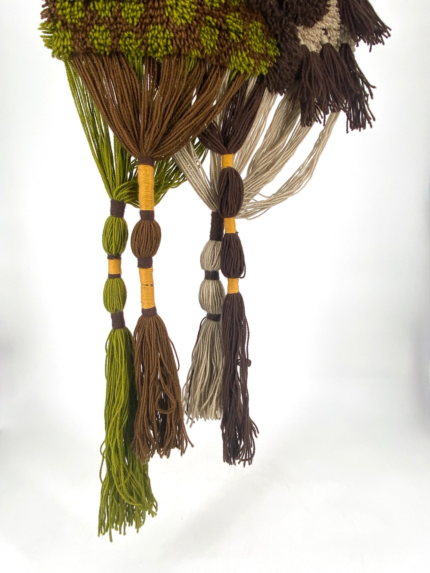 Vintage Wandteppich / Wandbehang, handgeknüpft, Deutschland um 1960