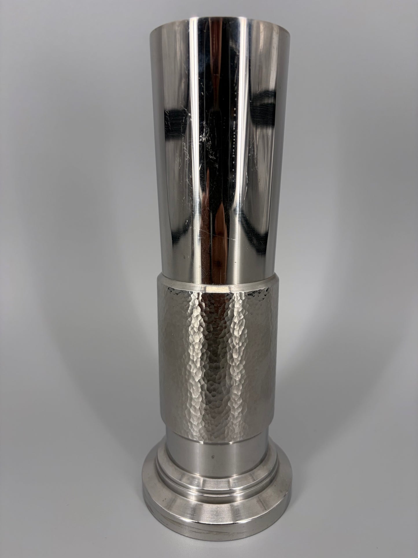 Set aus drei Vasen im brutalistischen Stil von BMF- Bayerische Metallwarenfabrik, Deutschland 1970er