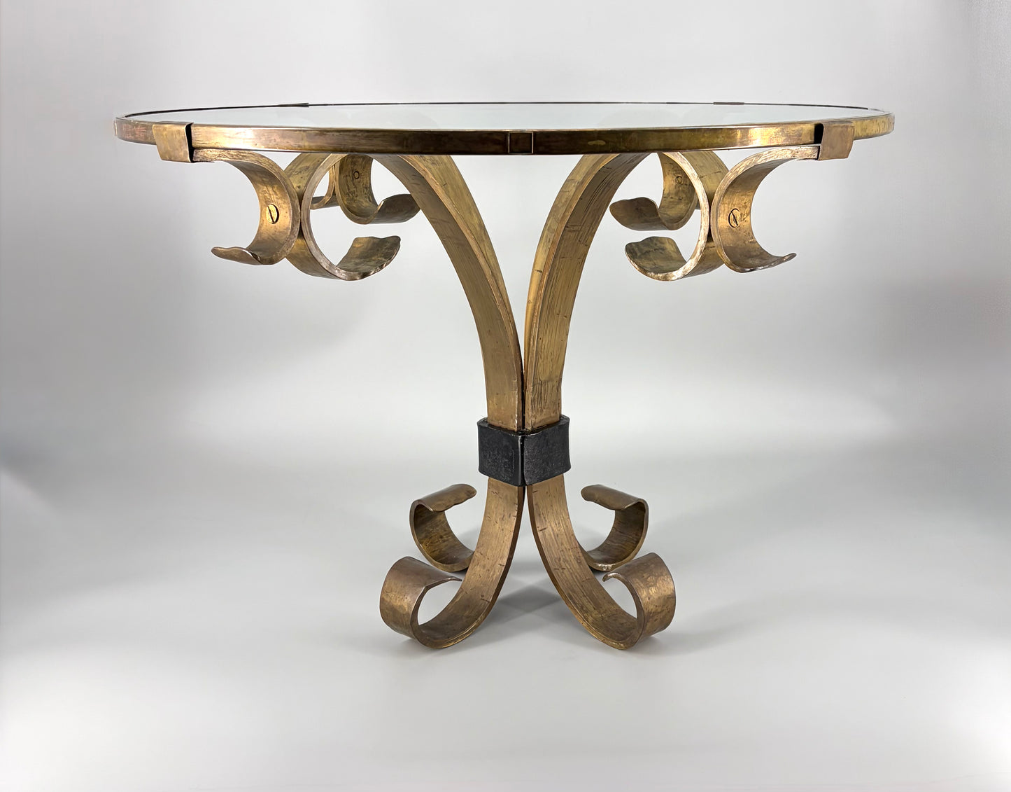 Massiver Messing-Couchtisch im Hollywood Regency Stil, 1960er