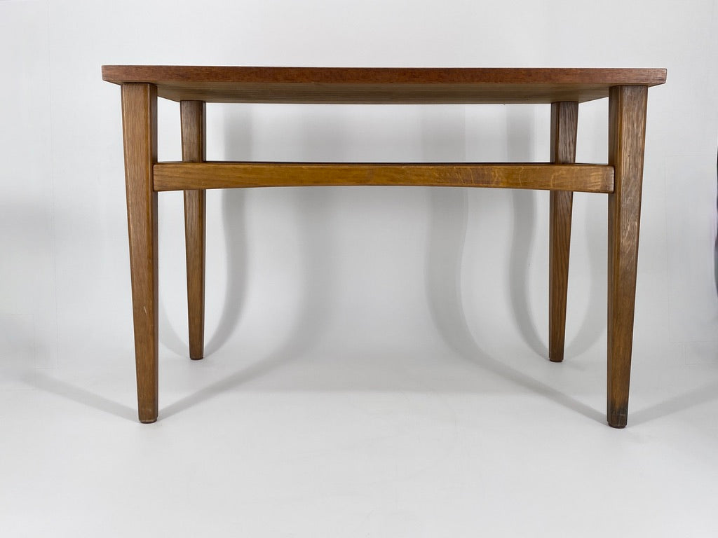 Mid Century Design Couchtisch mit Teakholz, Deutschland 1950er