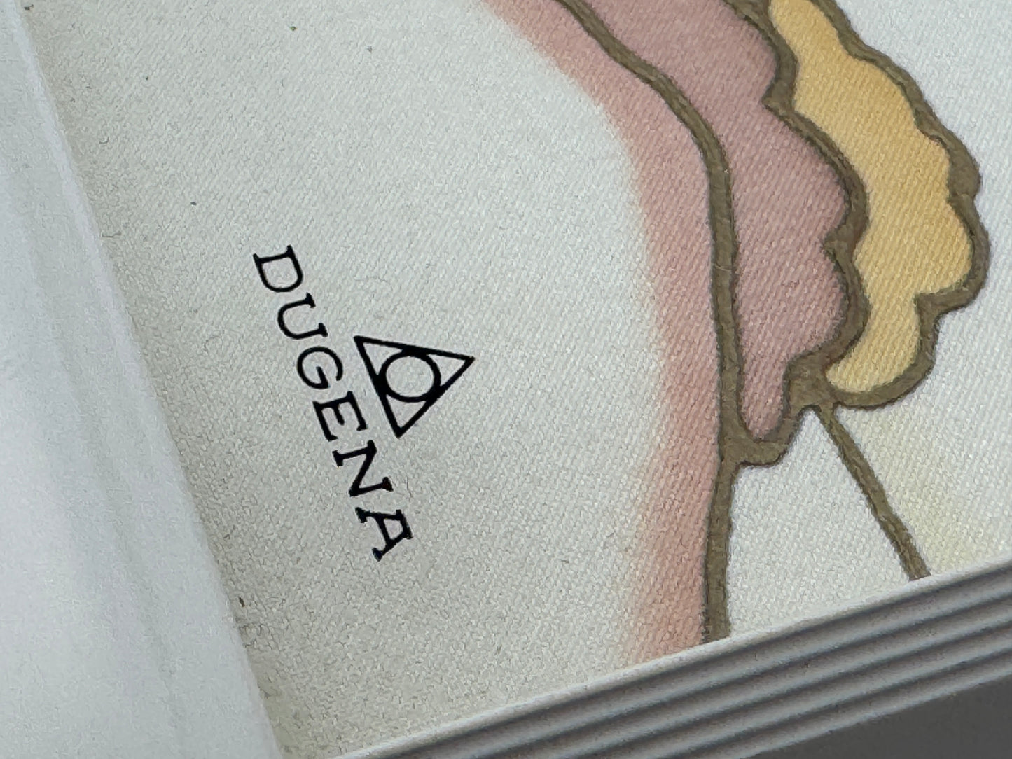 Tischuhr mit Landschaftsmotiv von DUGENA, Deutschland um 1970/1980