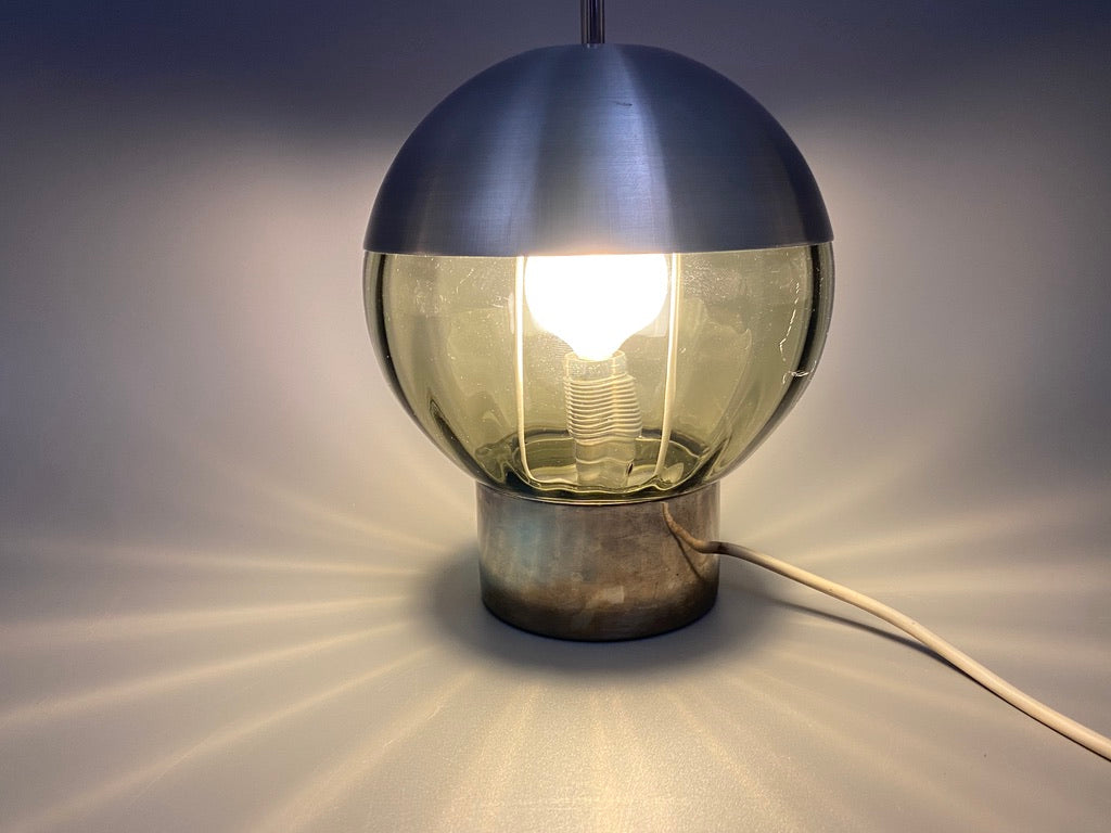 Ungewöhnliche Space Age Tischlampe in Kugelform 1970er