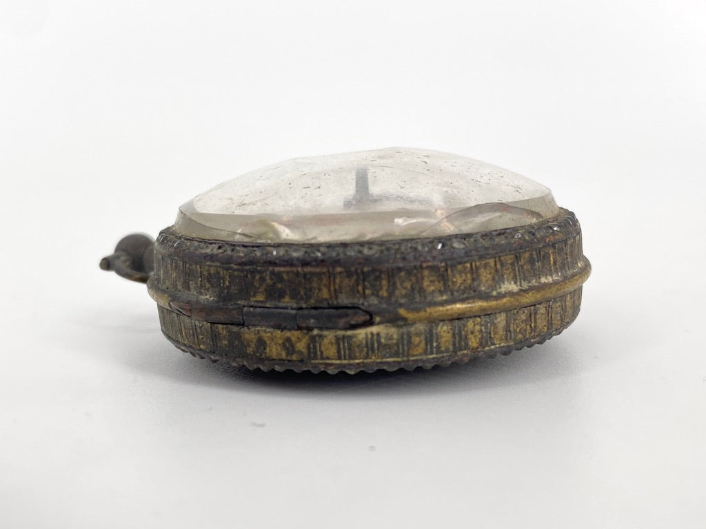 Antike Spindeluhr von Vaucher- Geneve mit Brandschaden, Schweiz um 1780-1830