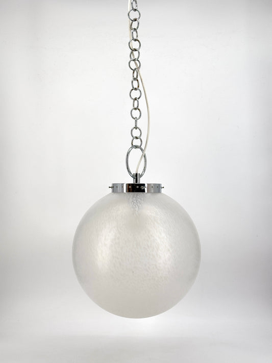 Space Age Design Kugellampe aus Muranoglas, Italien 1970er