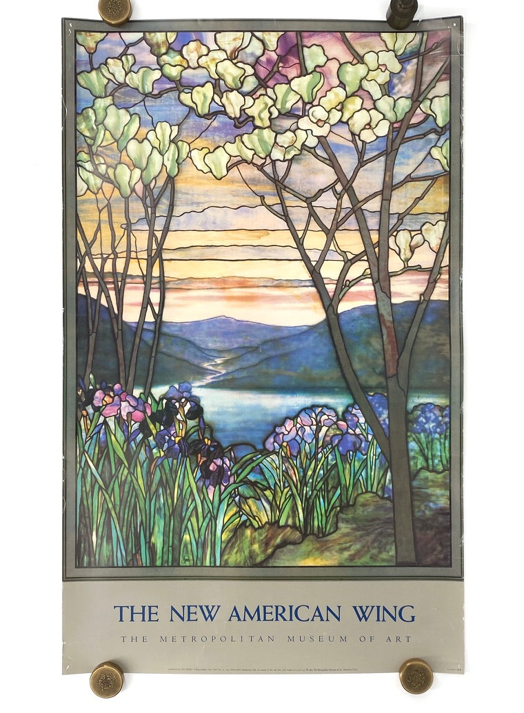 Ausstellungsplakat anlässlich der Eröffnung des "America Wing" des Metropolitan Museum, New York USA 1987