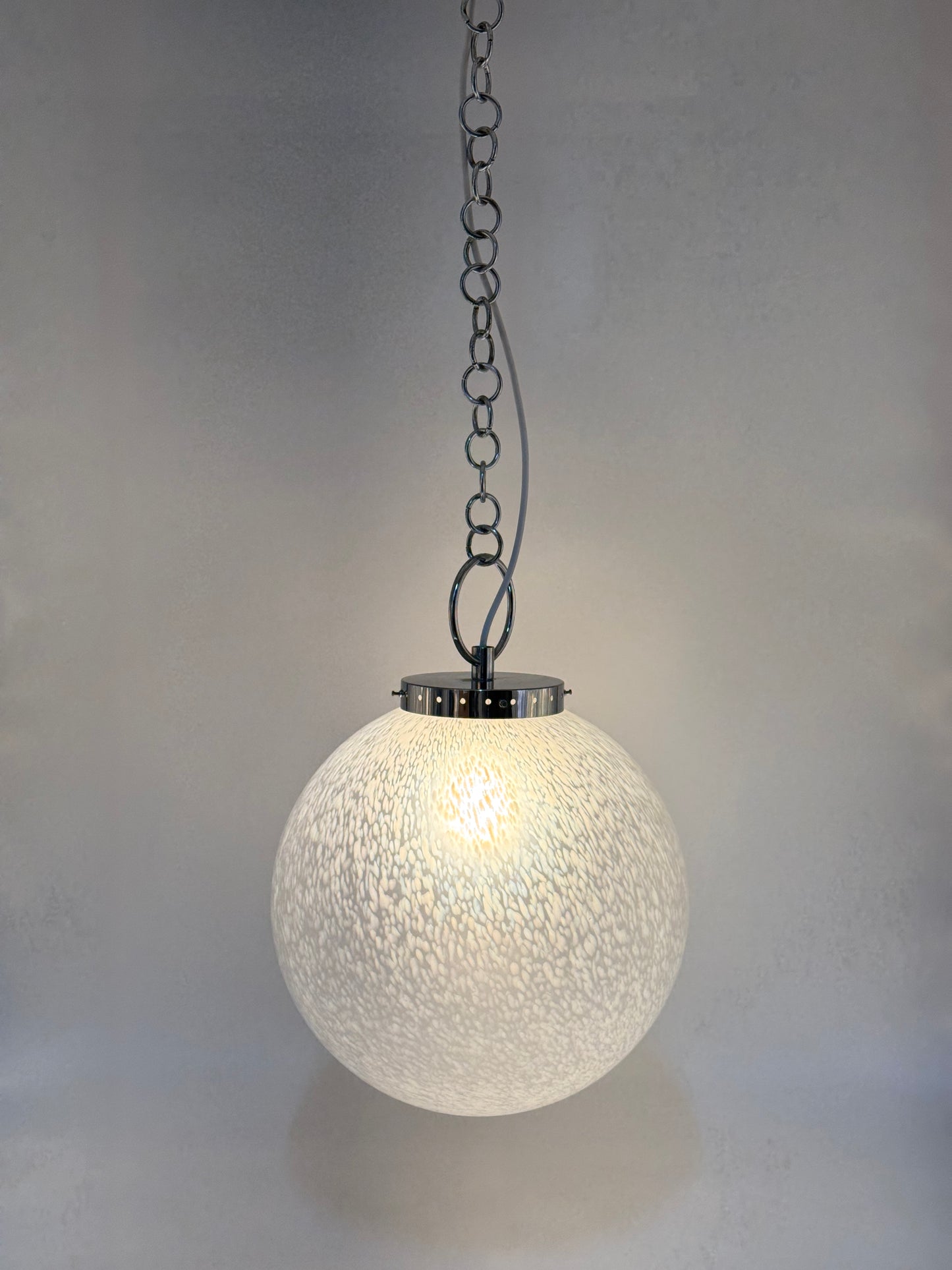 Space Age Design Kugellampe aus Muranoglas, Italien 1970er