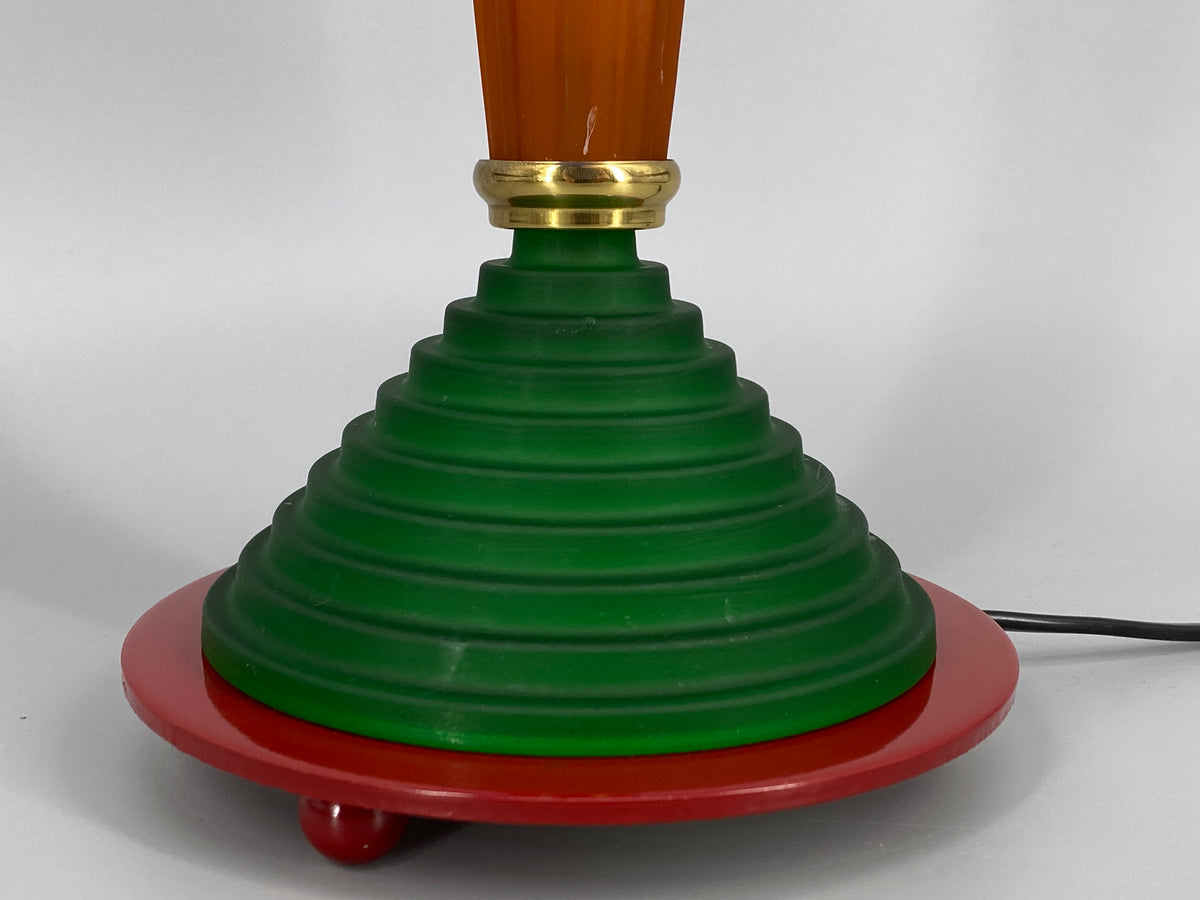 Postmoderne Neuinterpretation einer klassichen Säulen-Tischlampe von HEPA, Deutschland 1990er